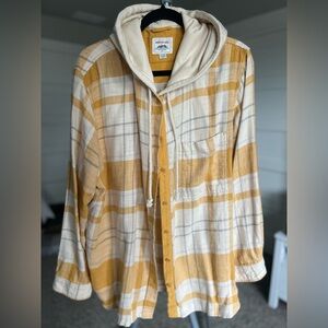 American Eagle Outfitters Women’s Flannel with Hood